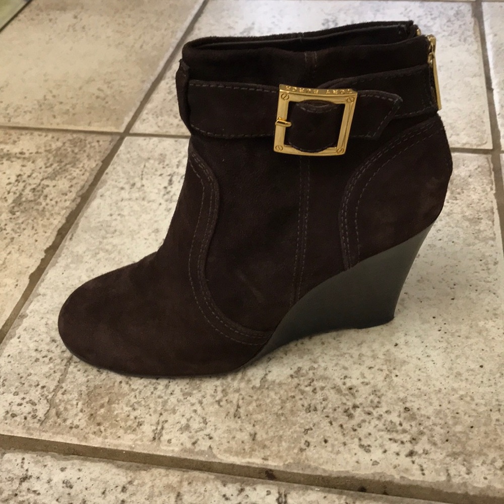 Tory Burch brown suede boots